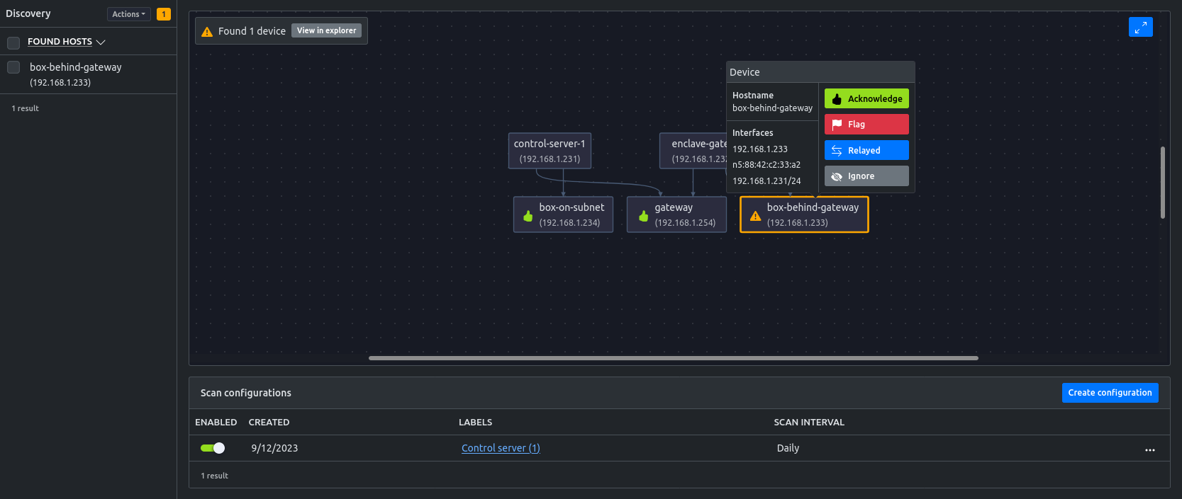 scan output